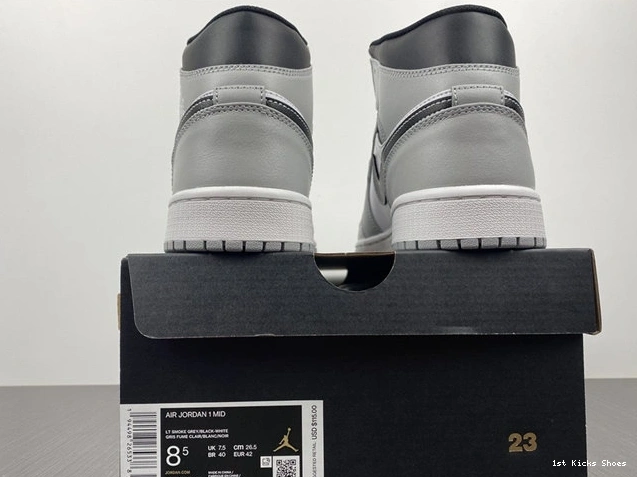 1st Kicks Jordan1 3725 SunProtective Anthracite Grey 554724- Light Smoke Mid 1029